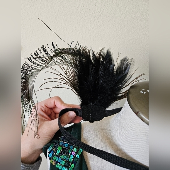 Peacock feather headband - Picture 3 of 4